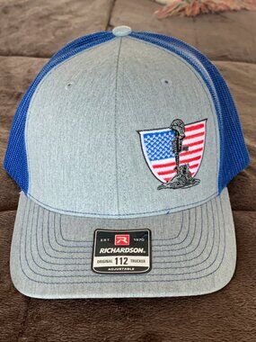 RICHARDSON ORIGINAL 112 TRUCKER CAP, WOUNDED WARRIOR, ADJUSTABLE